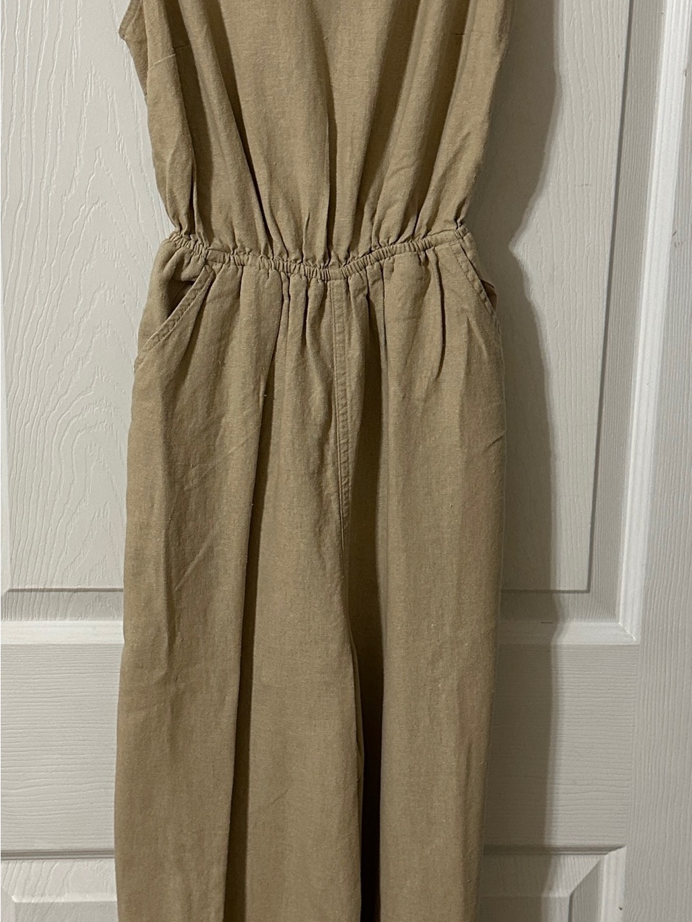 Target Tan Sleeveless Jumpsuit